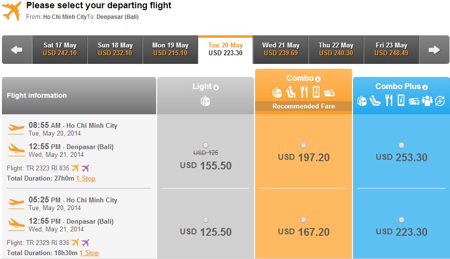 Vé máy bay Tiger Air đi Bali giá rẻ