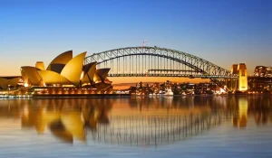 Book vé máy bay đi Úc ghé thăm cầu cảng Sydney Harbour Bridge