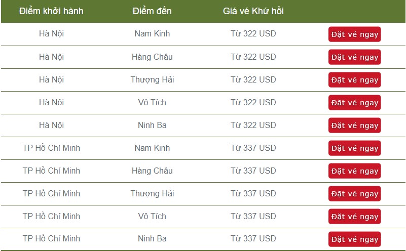 Ưu đãi chùm tour Trung Quốc của China Southern Airlines chỉ từ 322 USD