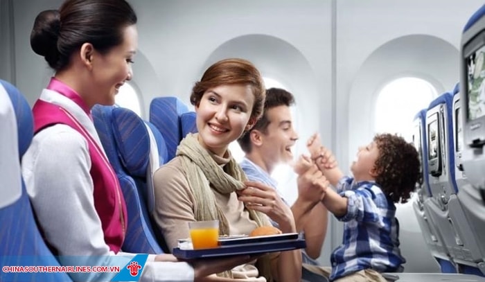 Lựa chọn suất ăn trên chuyến bay China Southern Airlines